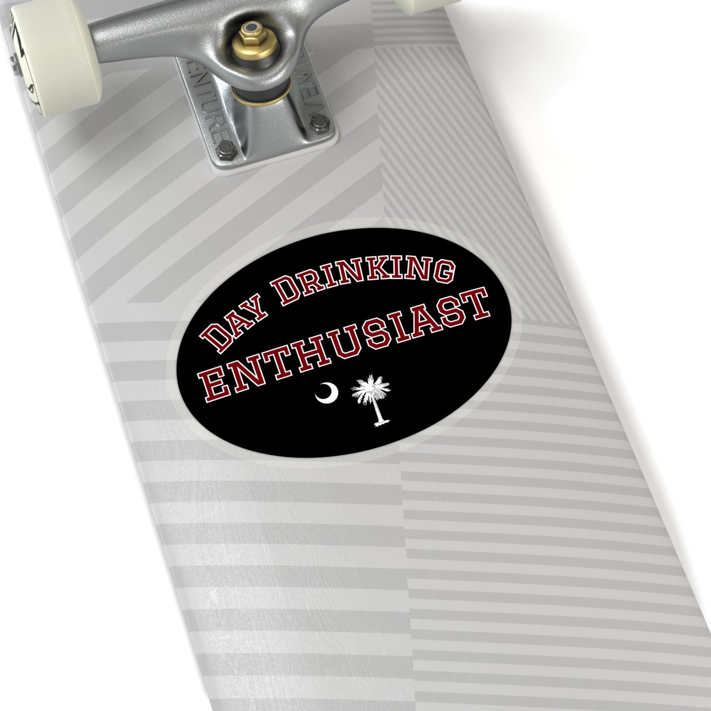 Black & Garnet Day Drinking Enthusiast Sticker