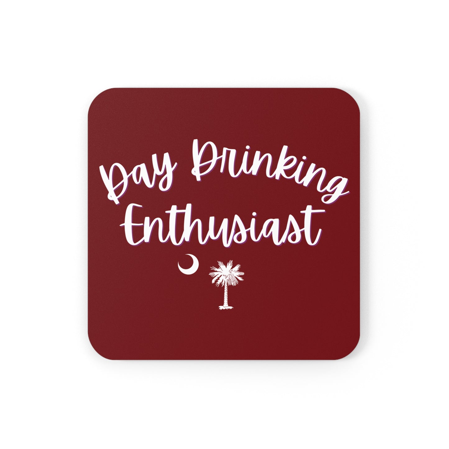 Garnet & White Day Drinking Enthusiast Coaster Set