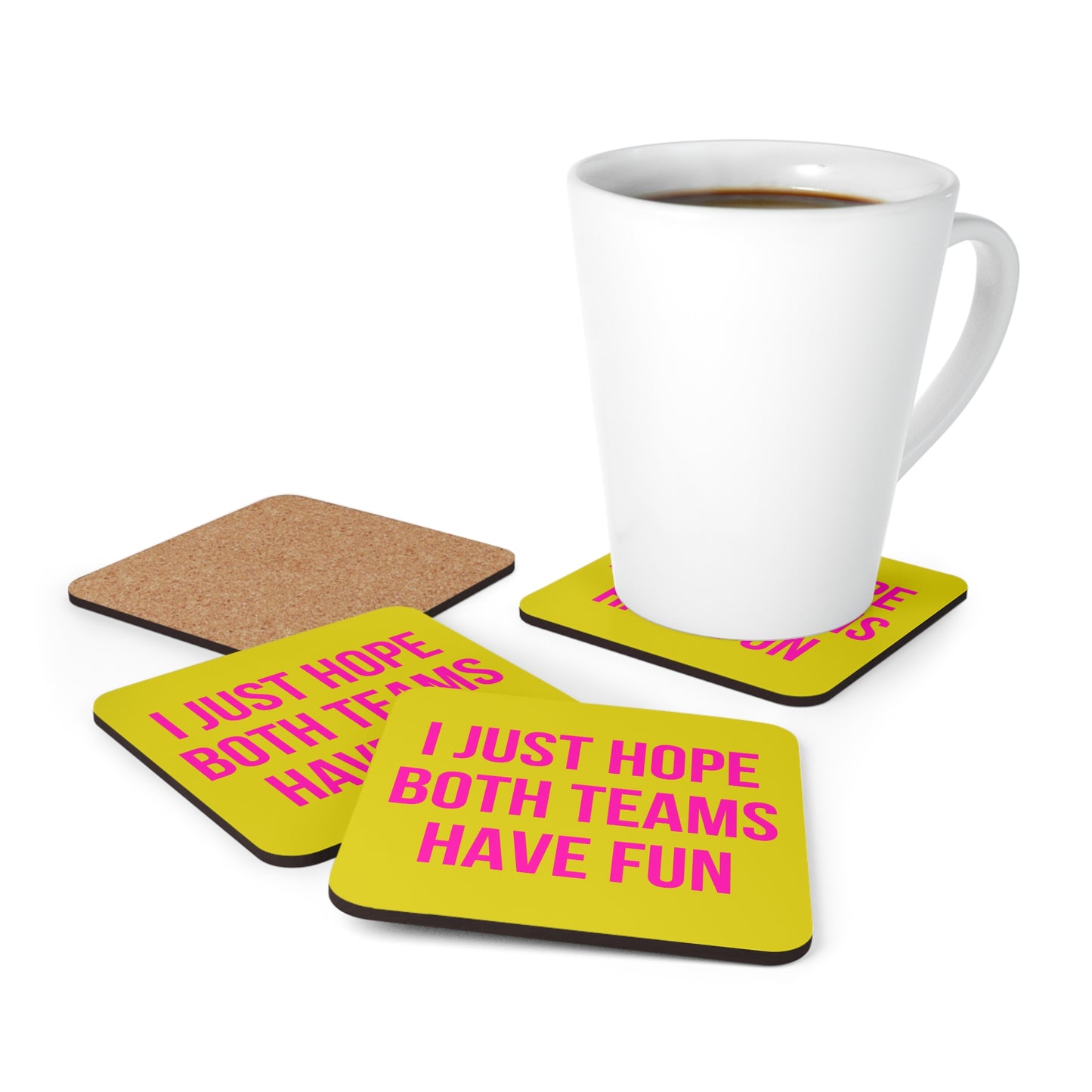 Pink & Lime Aesthetic Coaster Set