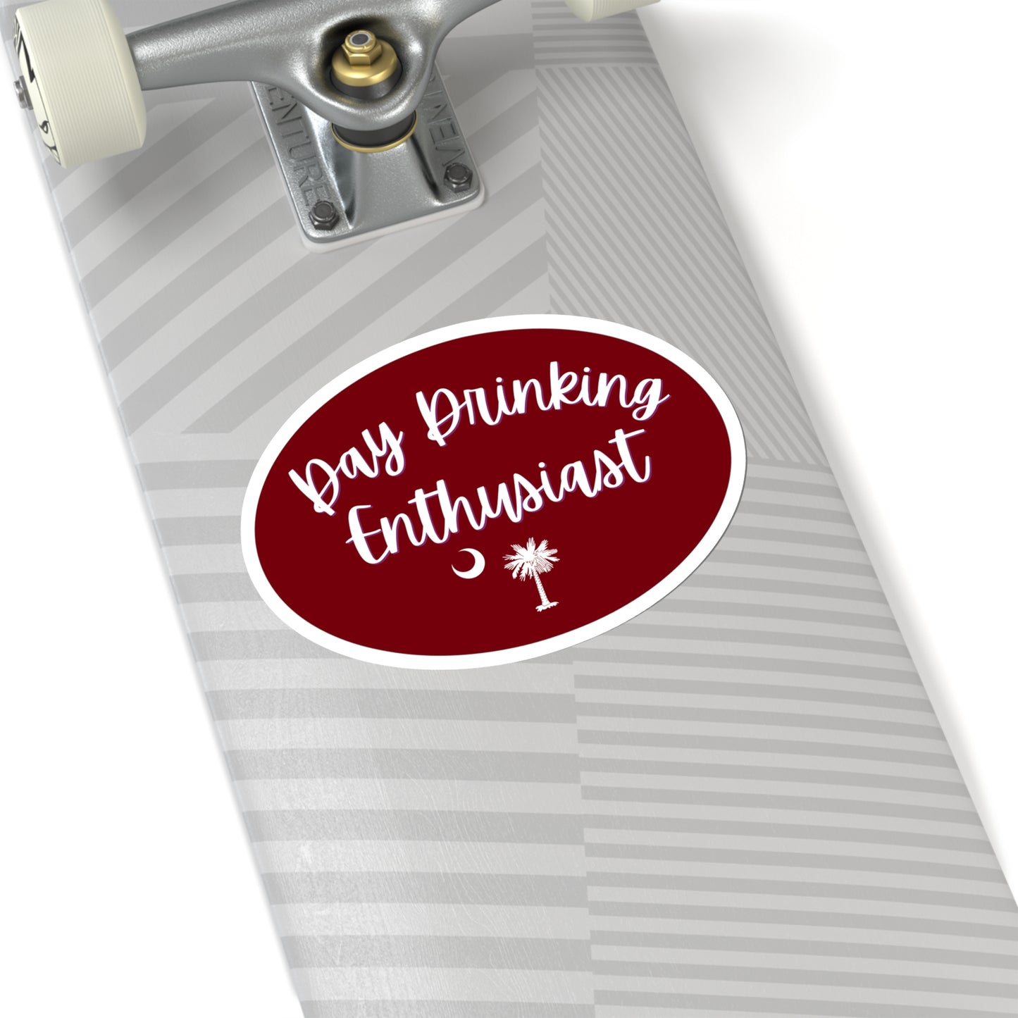 Garnet Maroon Day Drinking Enthusiast Sticker