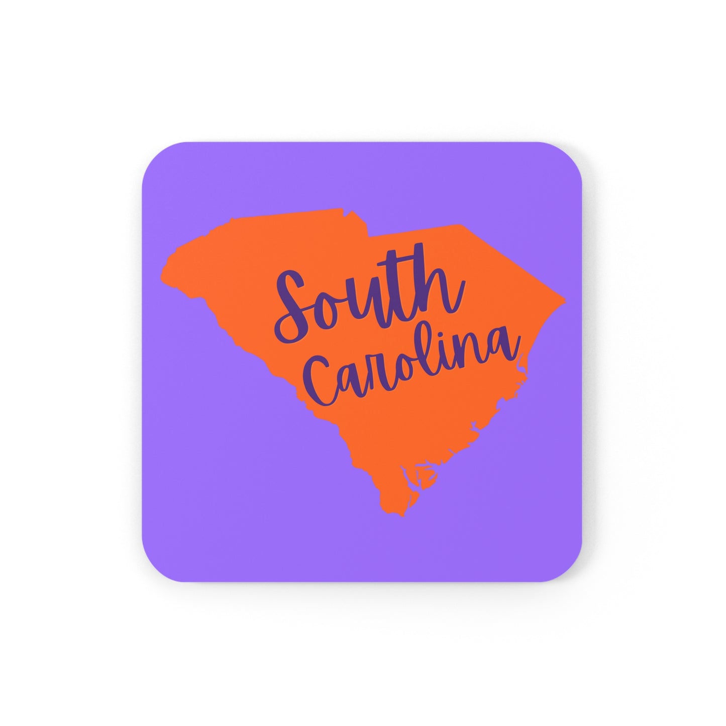 Purple & Orange South Carolina Coaster Set
