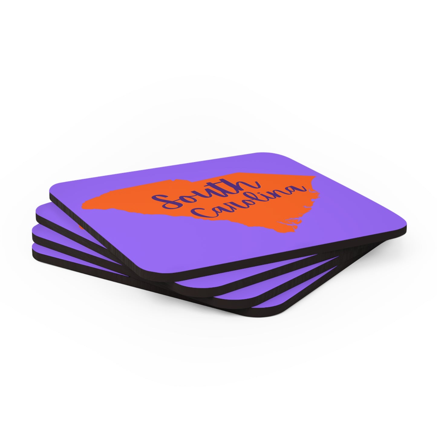 Purple & Orange South Carolina Coaster Set