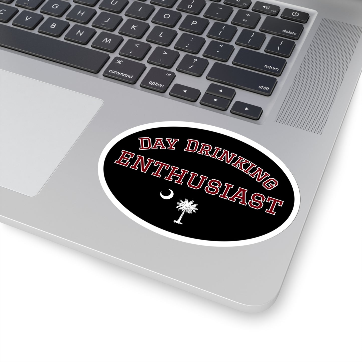 Black & Garnet Day Drinking Enthusiast Sticker