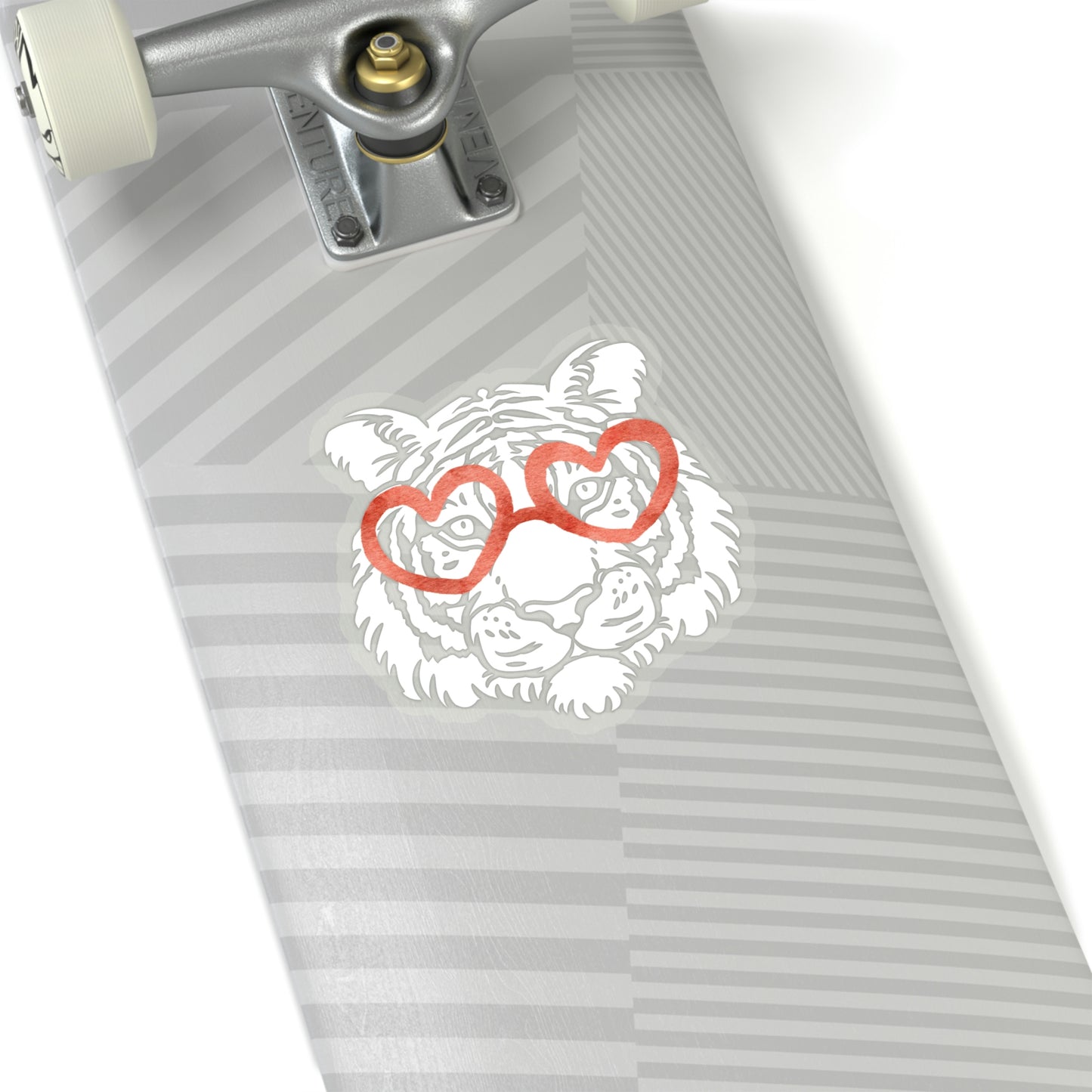 Tiger Heart Glasses Vinyl Kiss-Cut Sticker - BowsAndArtsDesigns