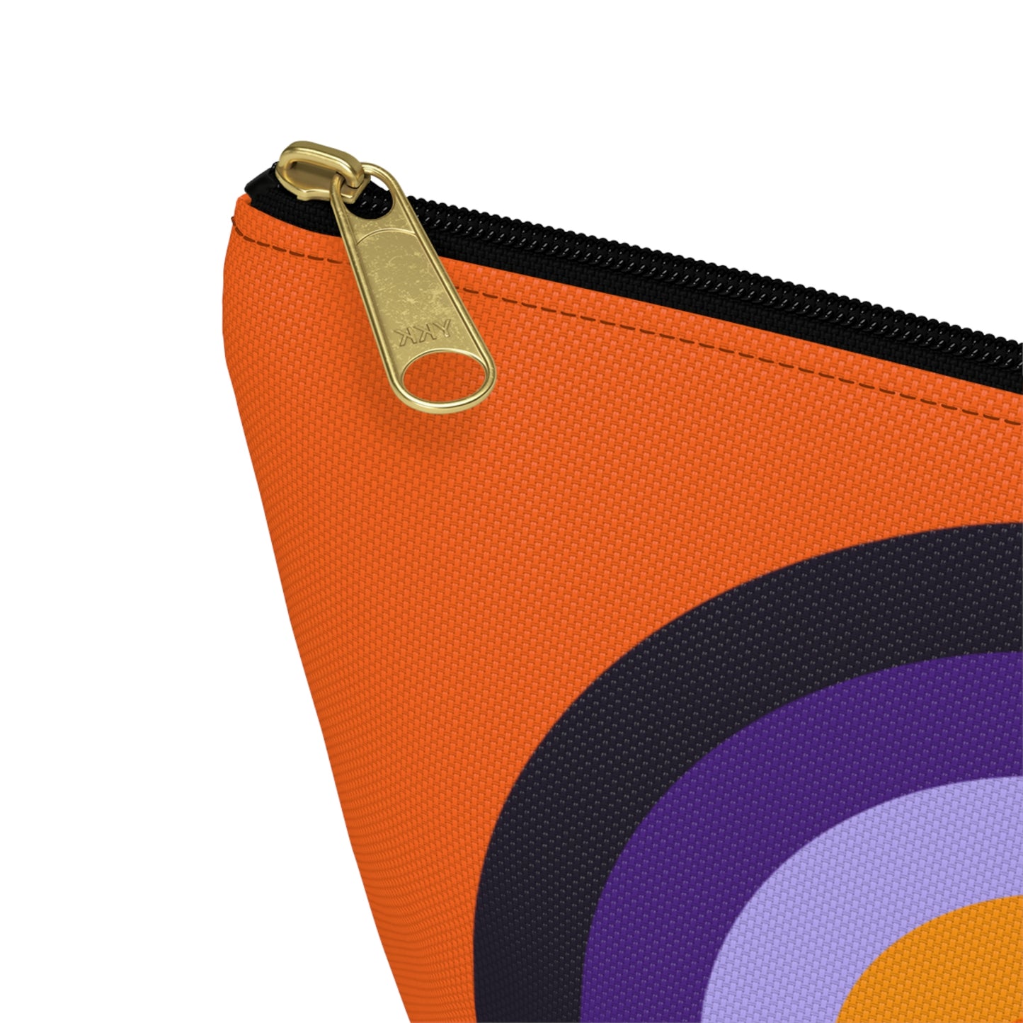 Purple & Orange Rainbow Pouch with T-bottom - BowsAndArtsDesigns