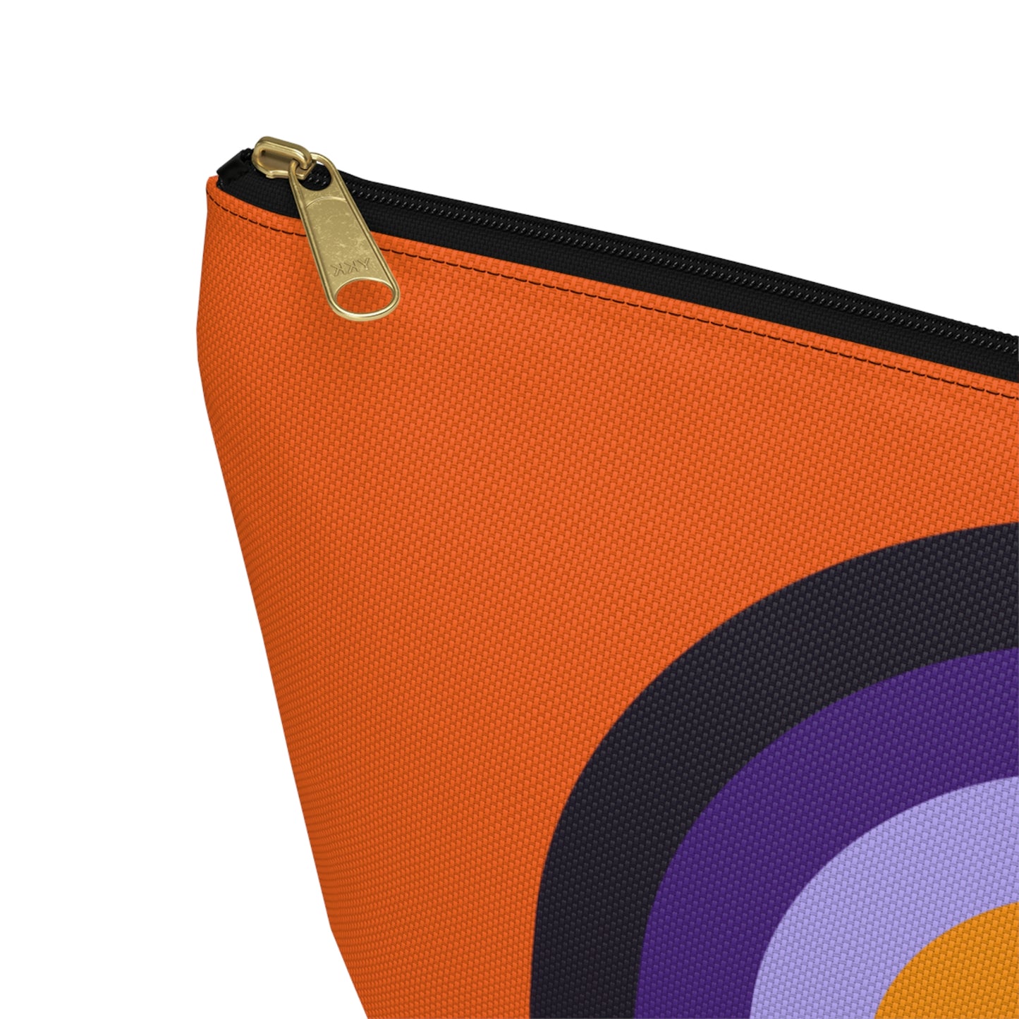 Purple & Orange Rainbow Pouch with T-bottom - BowsAndArtsDesigns