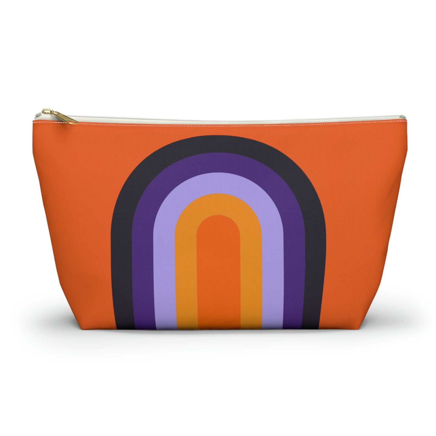 Purple & Orange Rainbow Pouch with T-bottom - BowsAndArtsDesigns