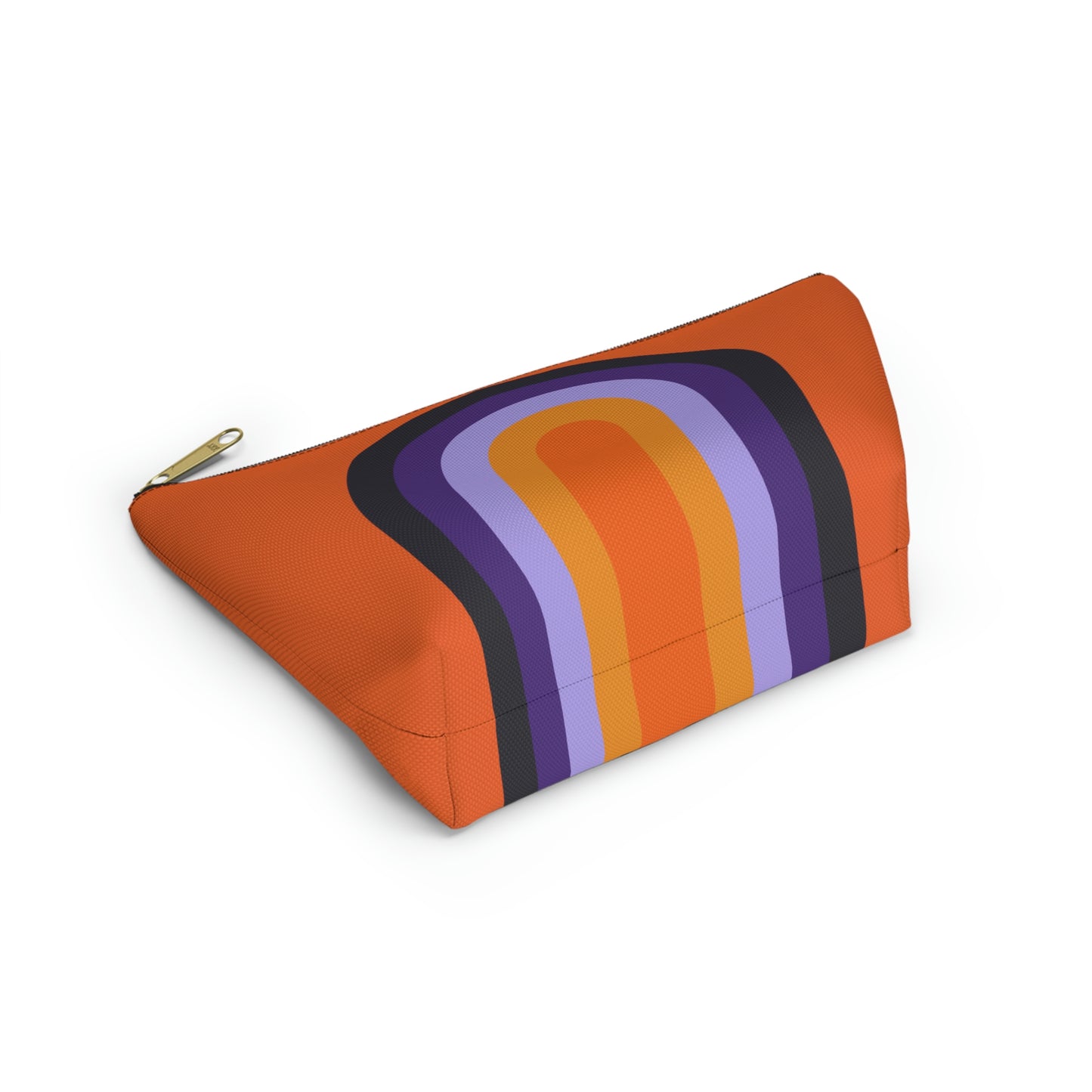 Purple & Orange Rainbow Pouch with T-bottom - BowsAndArtsDesigns