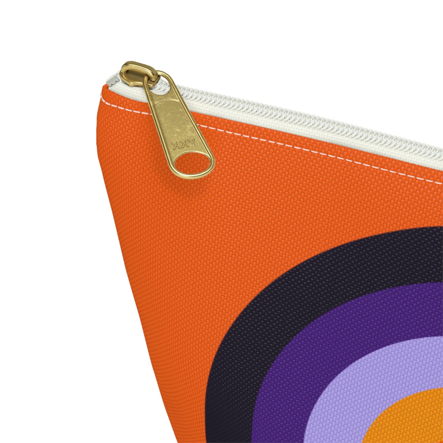Purple & Orange Rainbow Pouch with T-bottom - BowsAndArtsDesigns