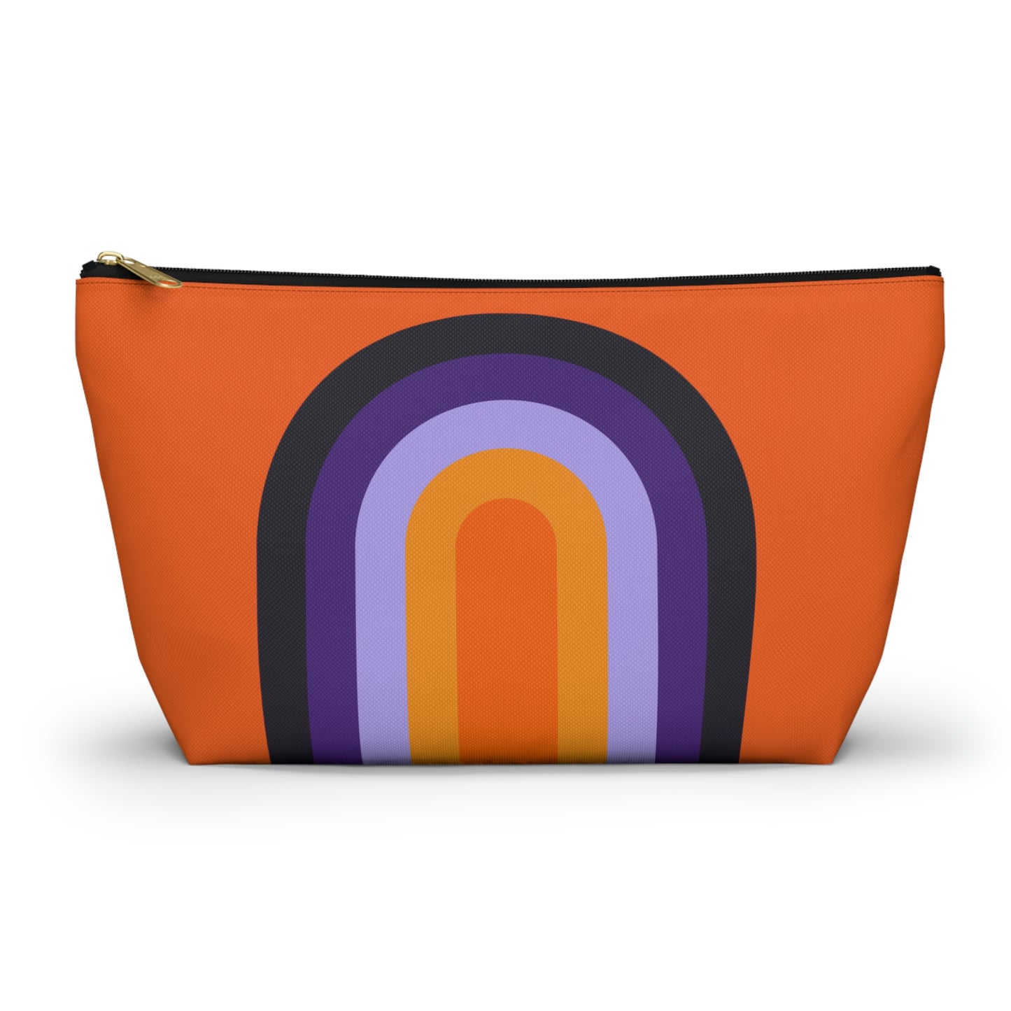 Purple & Orange Rainbow Pouch with T-bottom - BowsAndArtsDesigns