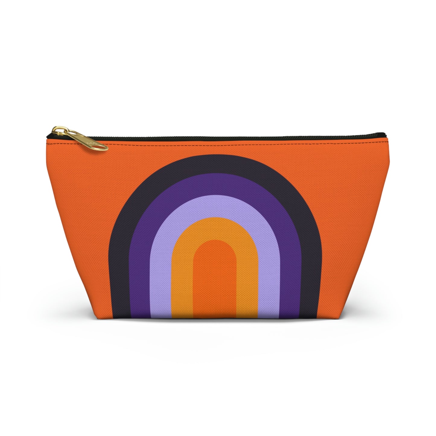 Purple & Orange Rainbow Pouch with T-bottom - BowsAndArtsDesigns