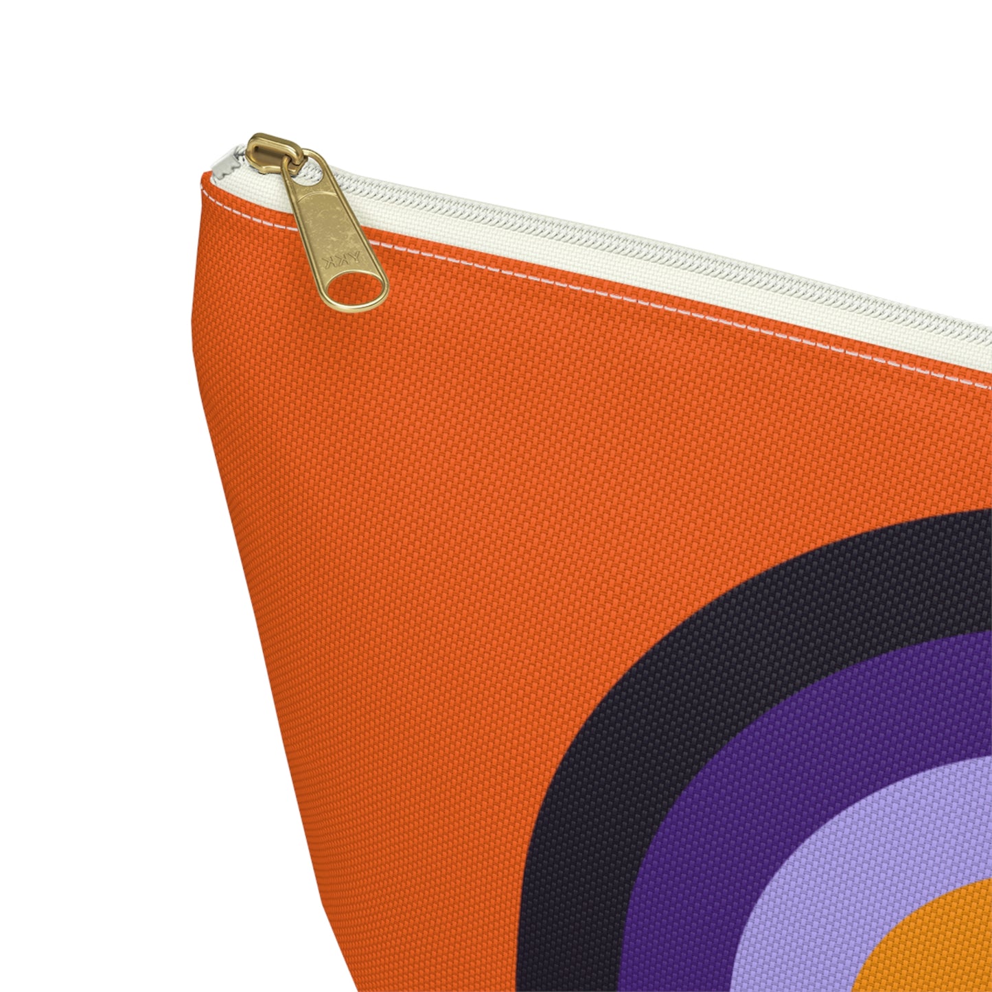 Purple & Orange Rainbow Pouch with T-bottom - BowsAndArtsDesigns