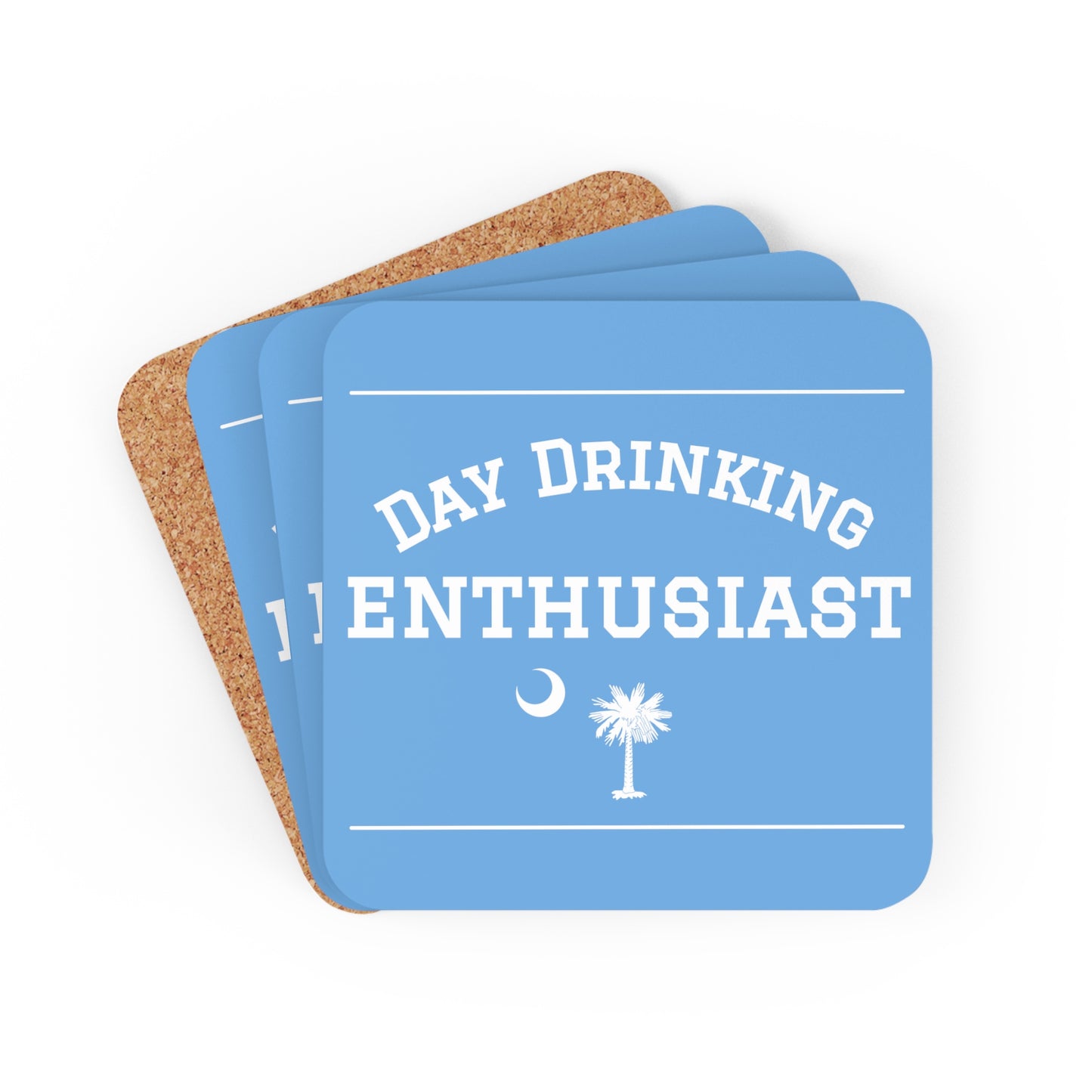 Blue Sky & White Day Drinking Enthusiast Coaster Set