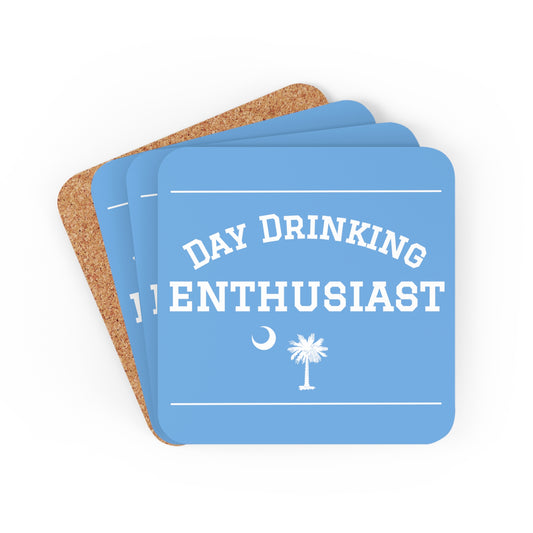 Blue Sky & White Day Drinking Enthusiast Coaster Set