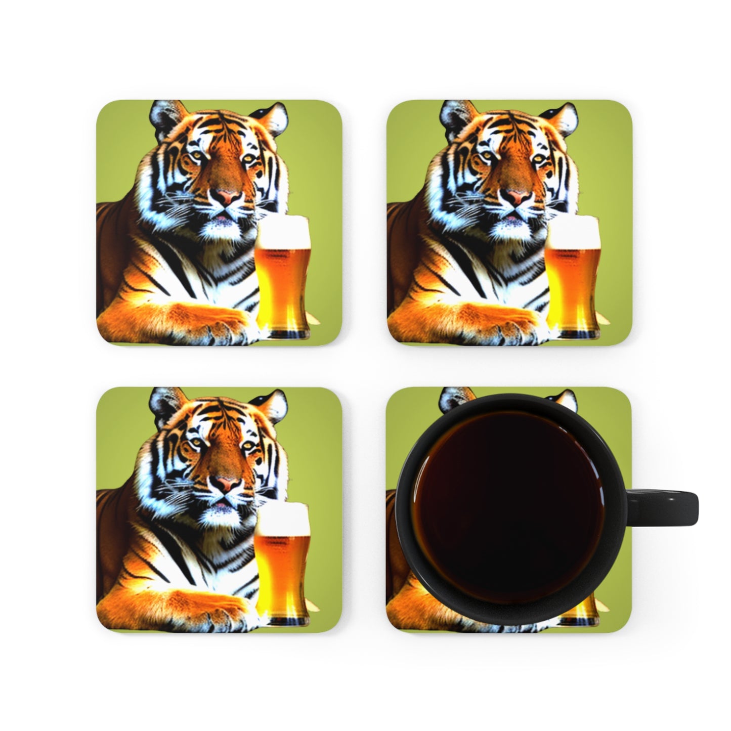 Thirsty Tiger Coaster Set
