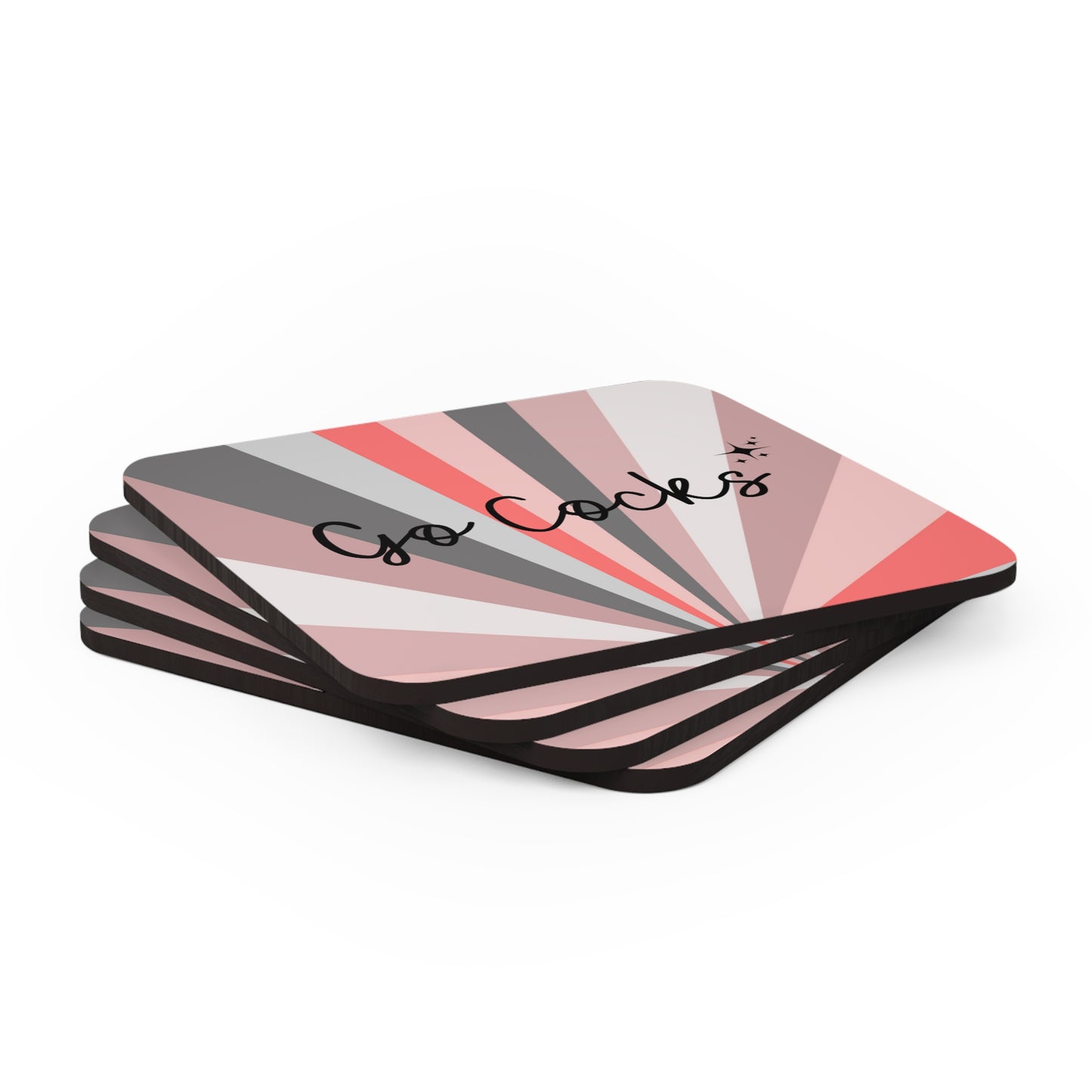 Go Cocks Gamecock Starburst Coaster Set