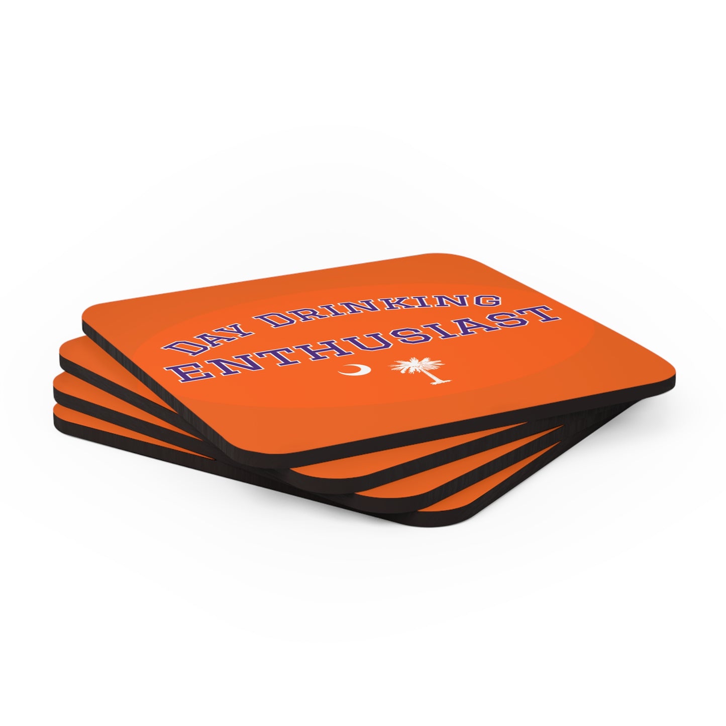 Orange & Purple Day Drinking Enthusiast Coaster Set