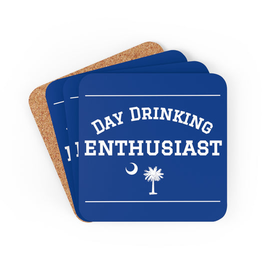 Blue & White Day Drinking Enthusiast Coaster Set