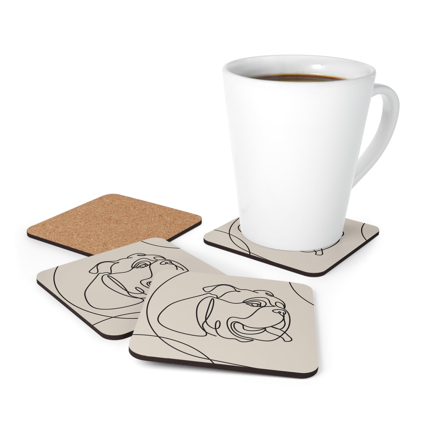 Bulldog Aesthetic Coaster Set