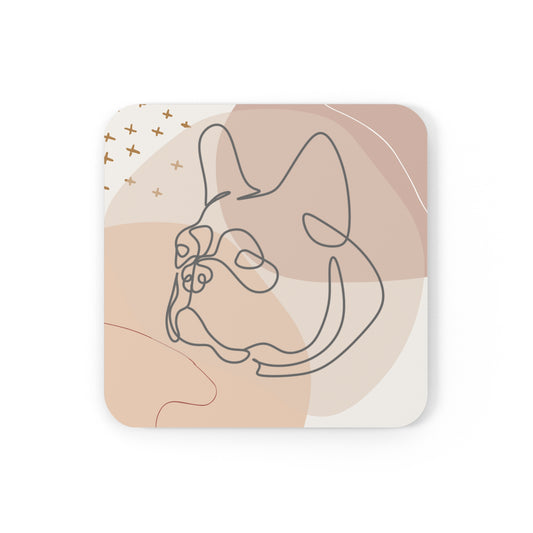 French Bulldog Aesthetic Coaster Set