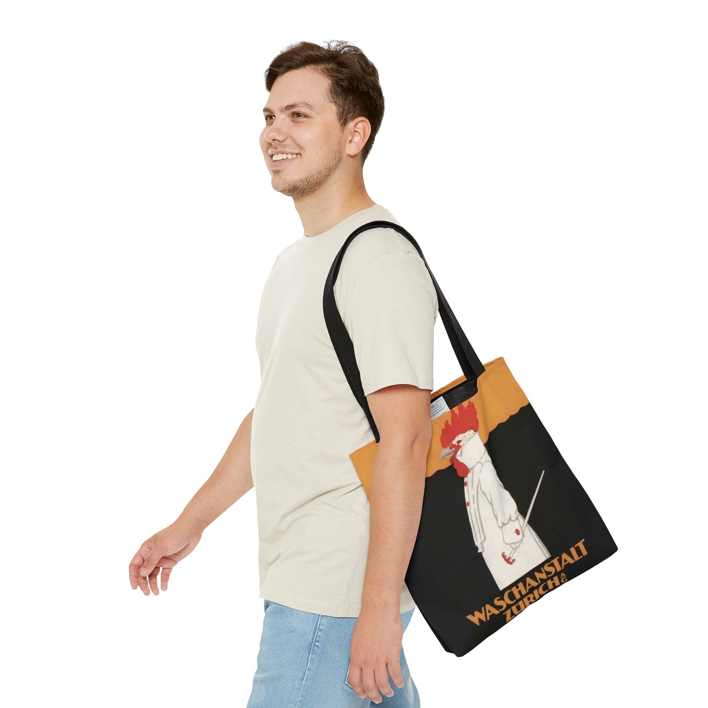 Rooster Vintage Poster Canvas Tote Bag