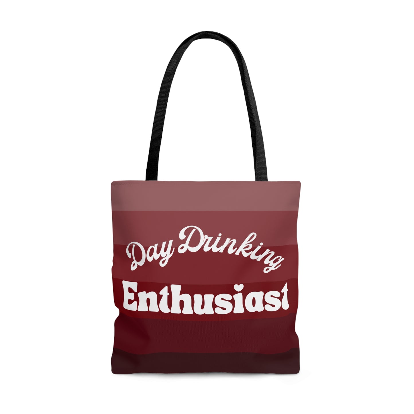 Garnett Maroon Day Drinking Enthusiast Canvas Tote Bag