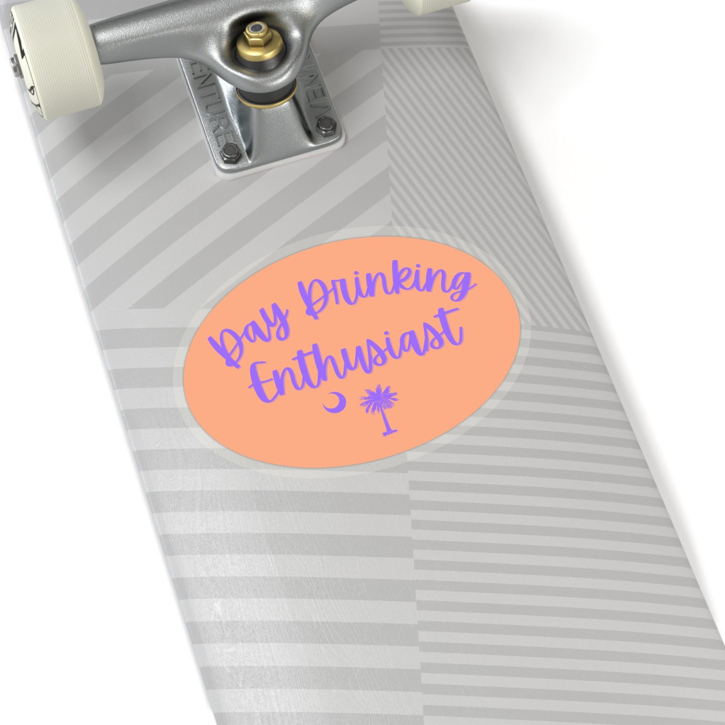 Orange Sherbet & Lavender Day Drinking Enthusiast Sticker