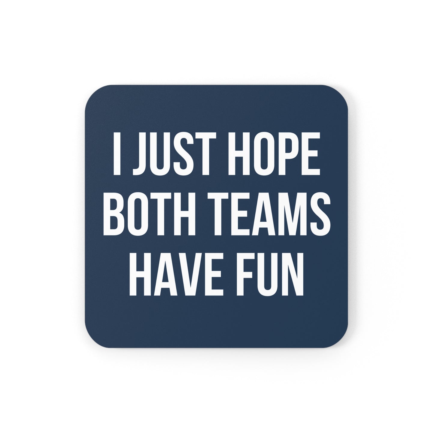 Blue Navy Both Teams Coaster Set
