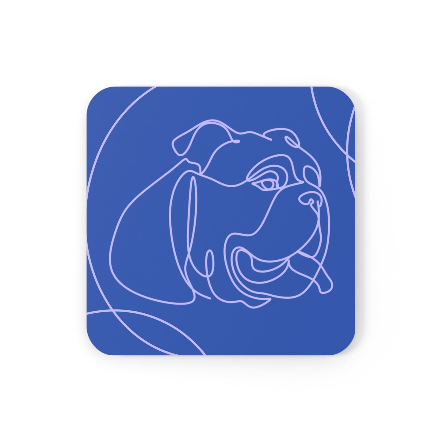 Color Pop Bulldog Aesthetic Coaster Set