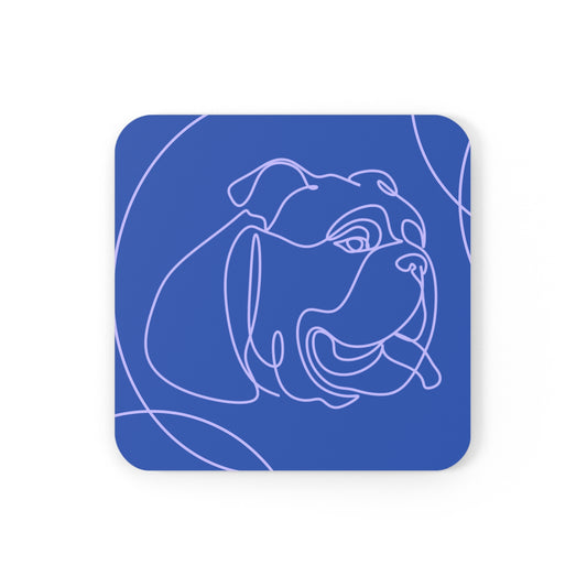 Color Pop Bulldog Aesthetic Coaster Set