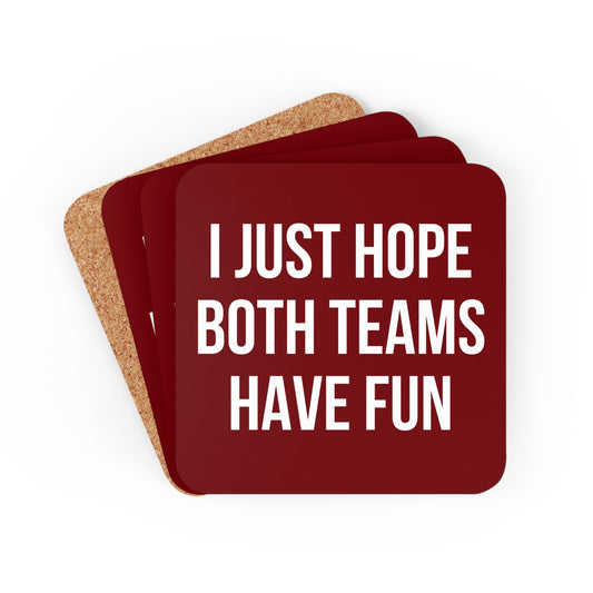 Garnet Both Teams Coaster Set