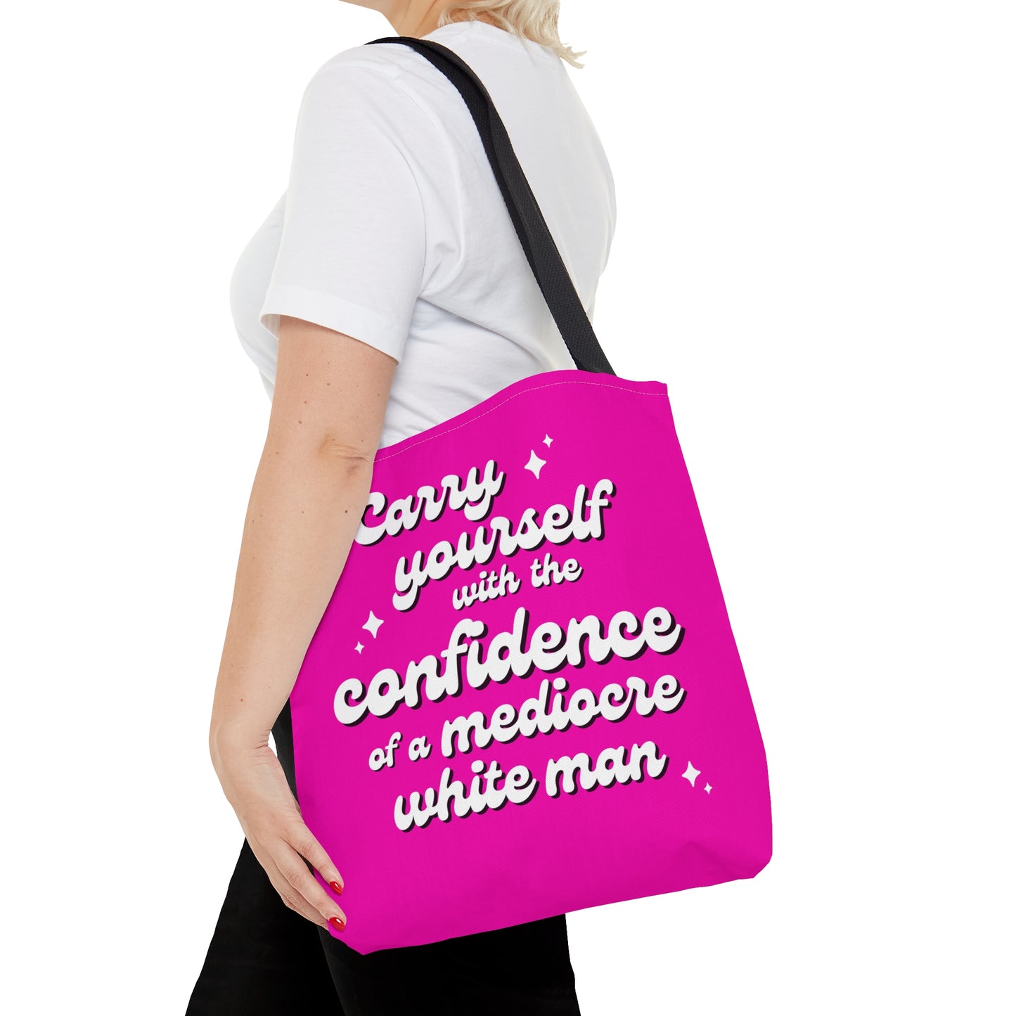 Hot Pink Confidence Barbiecore Tote Bag