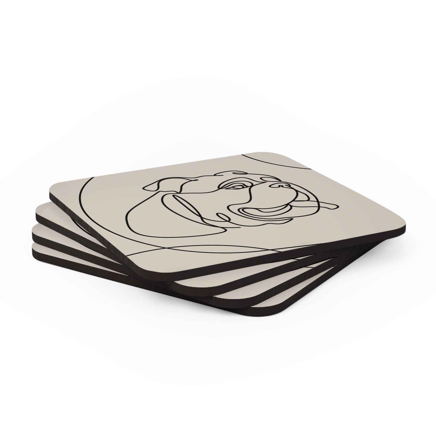 Bulldog Aesthetic Coaster Set