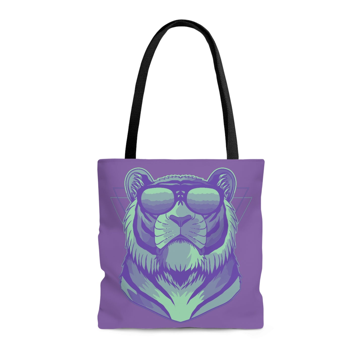 Lavender Mint Tiger Sunnies Canvas Tote Bag