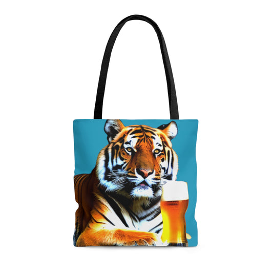 Thirsty Tiger Canvas Tote Bag