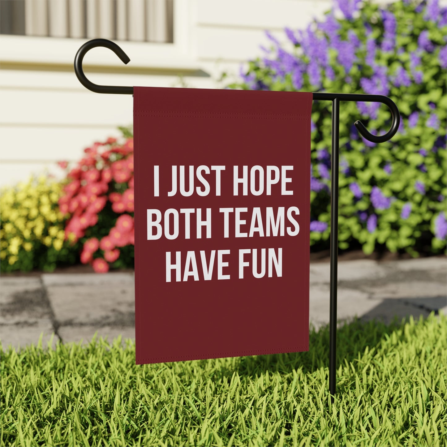 Garnet Both Teams Garden & House Banner