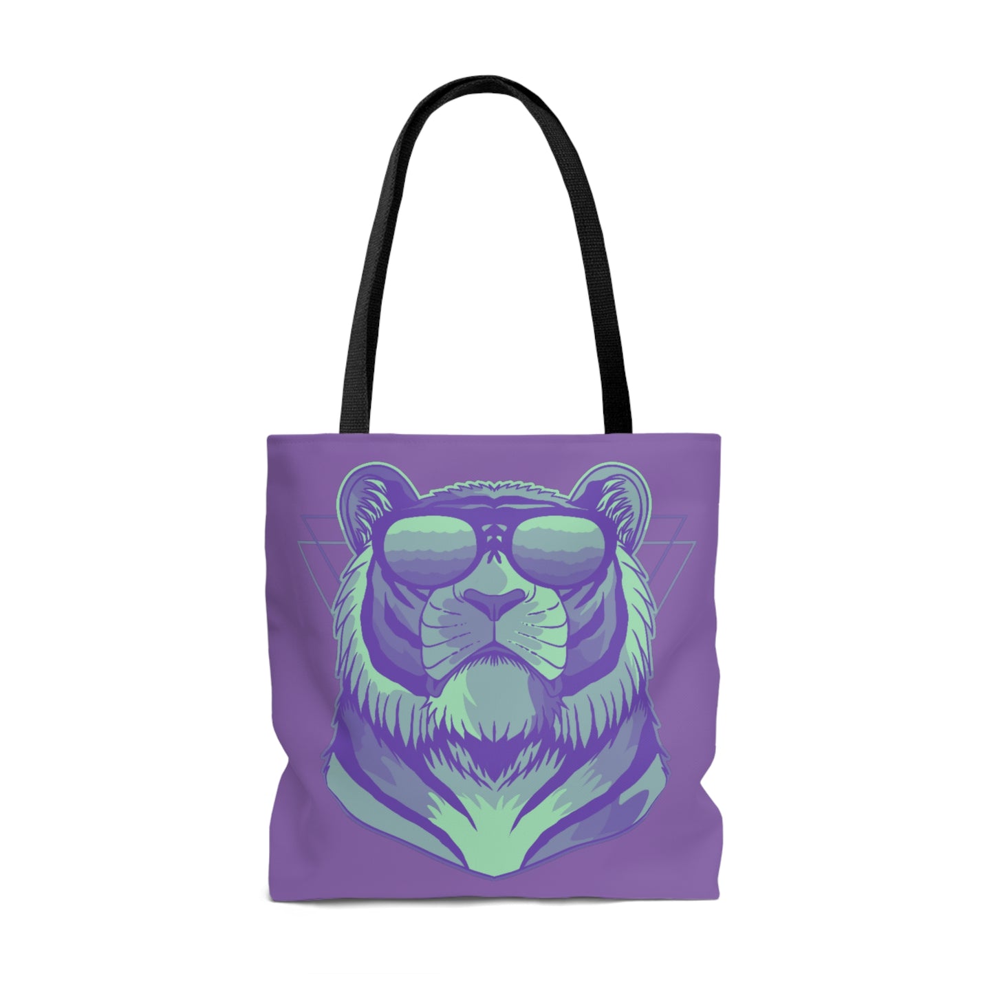 Lavender Mint Tiger Sunnies Canvas Tote Bag