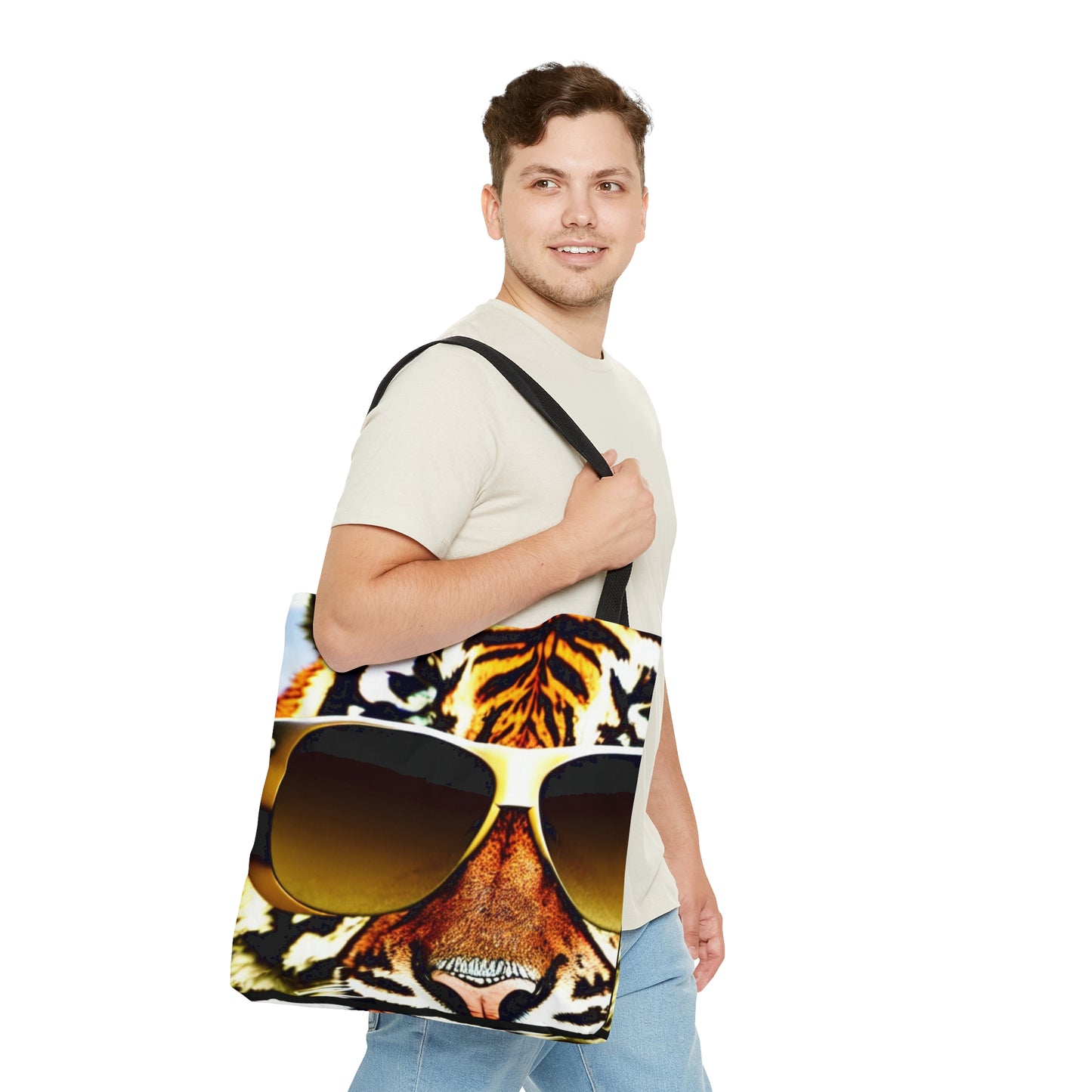 Gold Tiger Sunnies Canvas Tote Bag