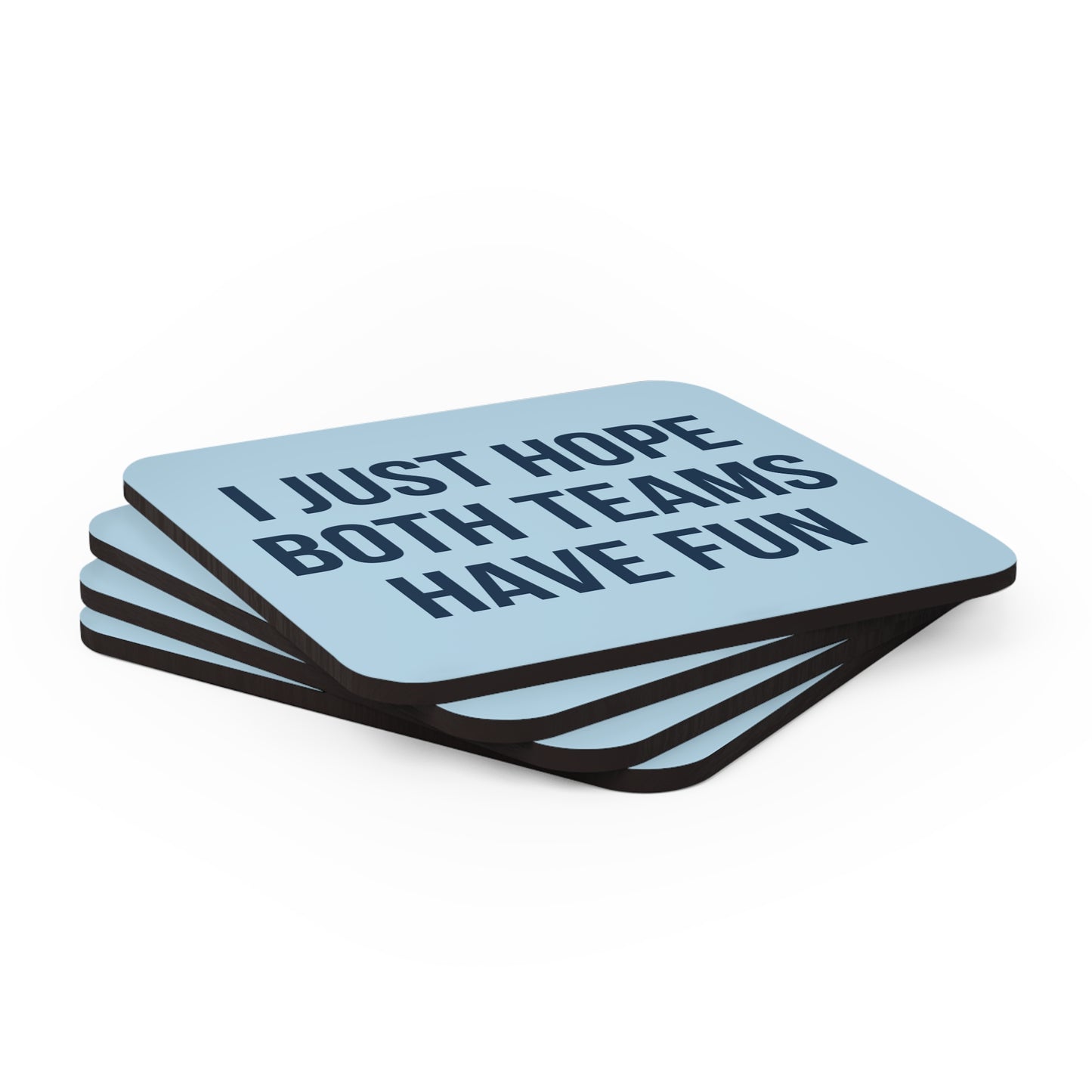 Blue Both Teams Coaster Set