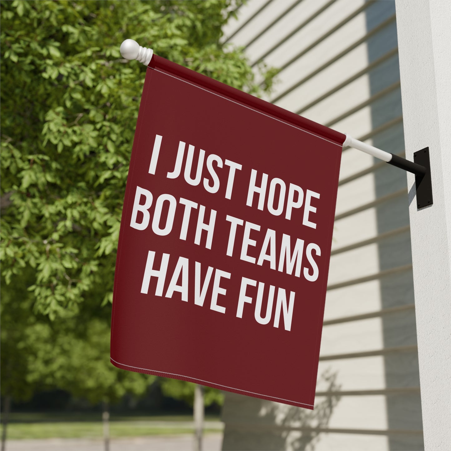 Garnet Both Teams Garden & House Banner