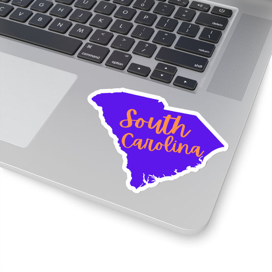 Purple & Orange South Carolina Sticker