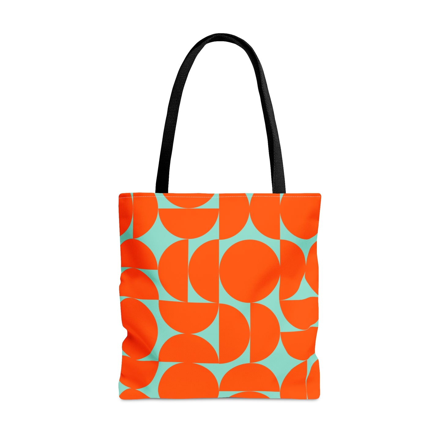 Orange & Mint Mid Century Modern Tote Bag