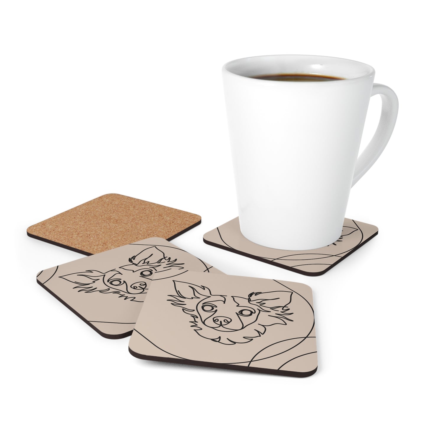Chihuahua Aesthetic Coaster Set