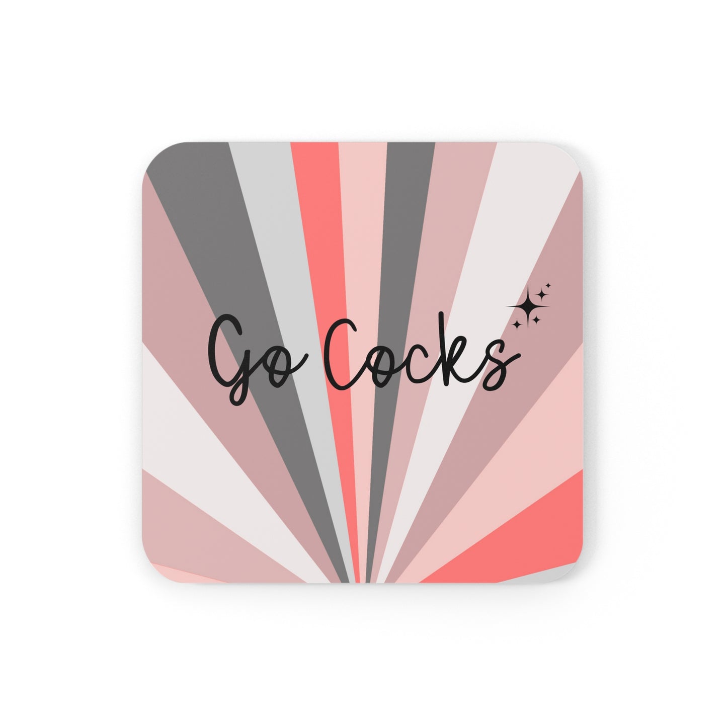 Go Cocks Gamecock Starburst Coaster Set