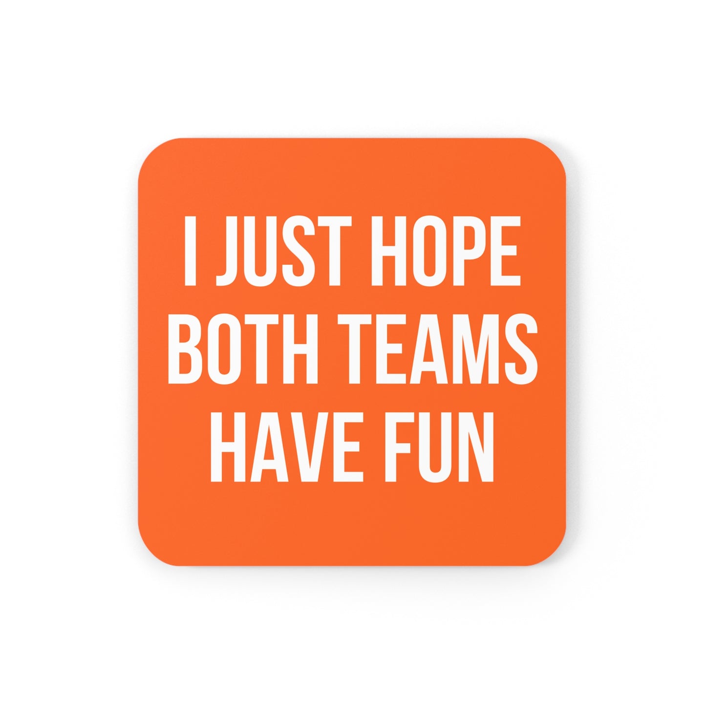 Orange Both Teams Coaster Set