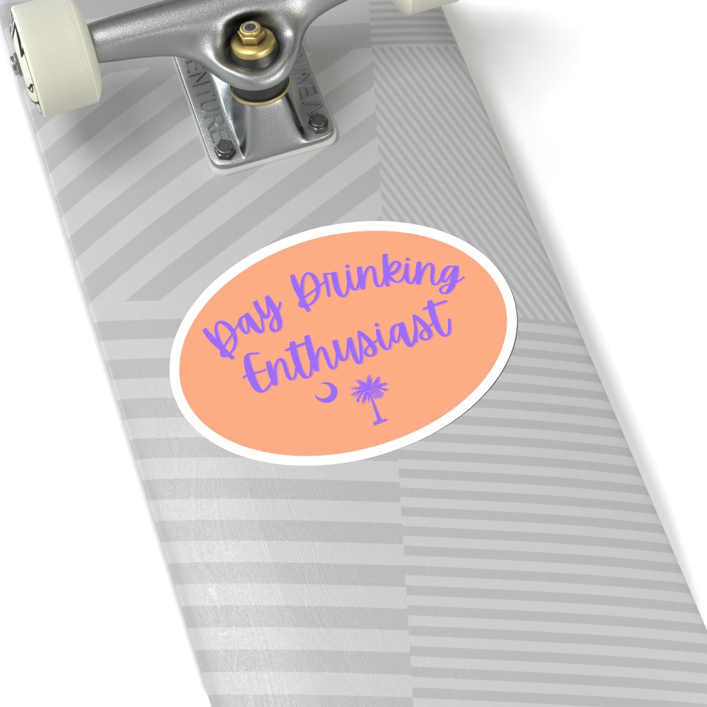 Orange Sherbet & Lavender Day Drinking Enthusiast Sticker