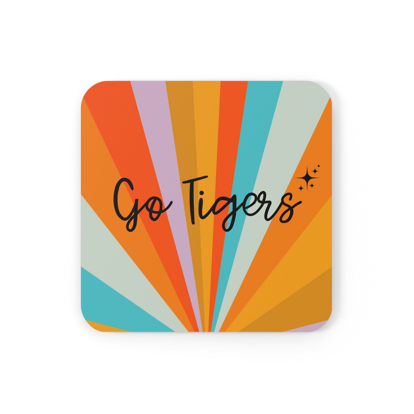 Go Tigers Starburst Coaster Set