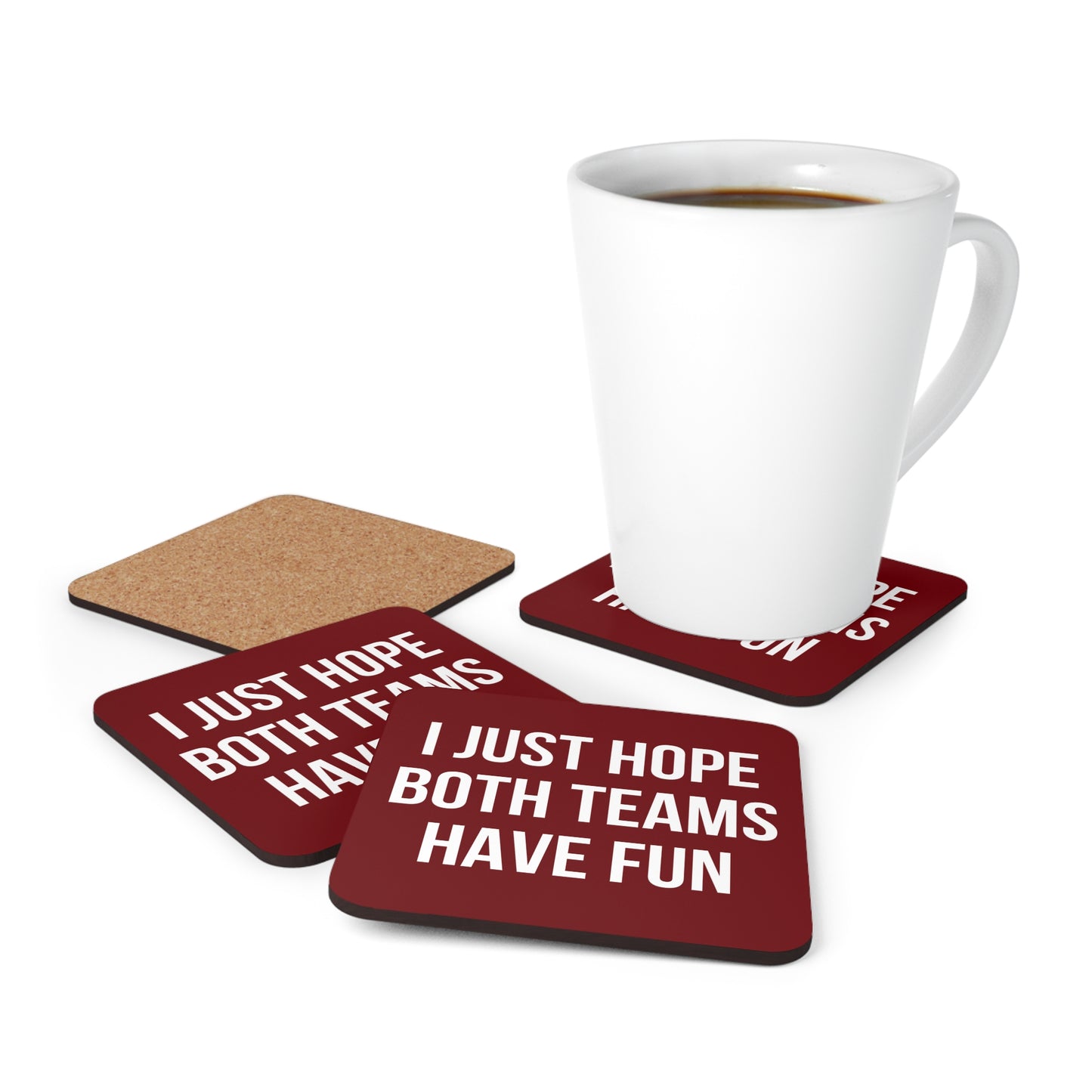 Garnet Both Teams Coaster Set