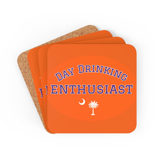 Orange & Purple Day Drinking Enthusiast Coaster Set