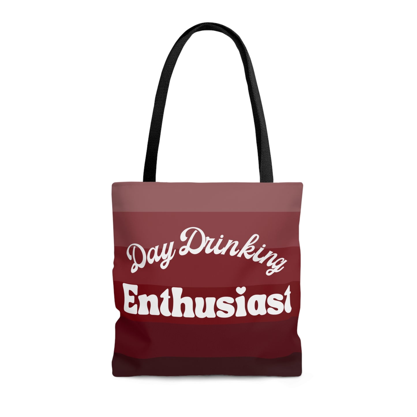 Garnett Maroon Day Drinking Enthusiast Canvas Tote Bag
